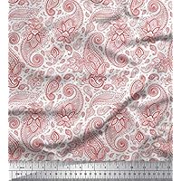 Soimoi Marron Canard De Coton En Tissu Dot & Floral Petit Tissu Imprime Par Metre 56 Pouce Large