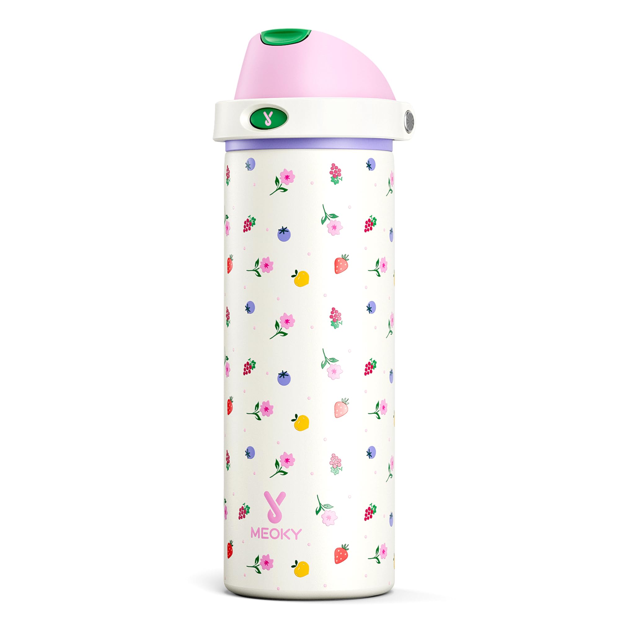 Meoky 24 oz Insulated Stainless Steel Water Bottle for Travel Gym