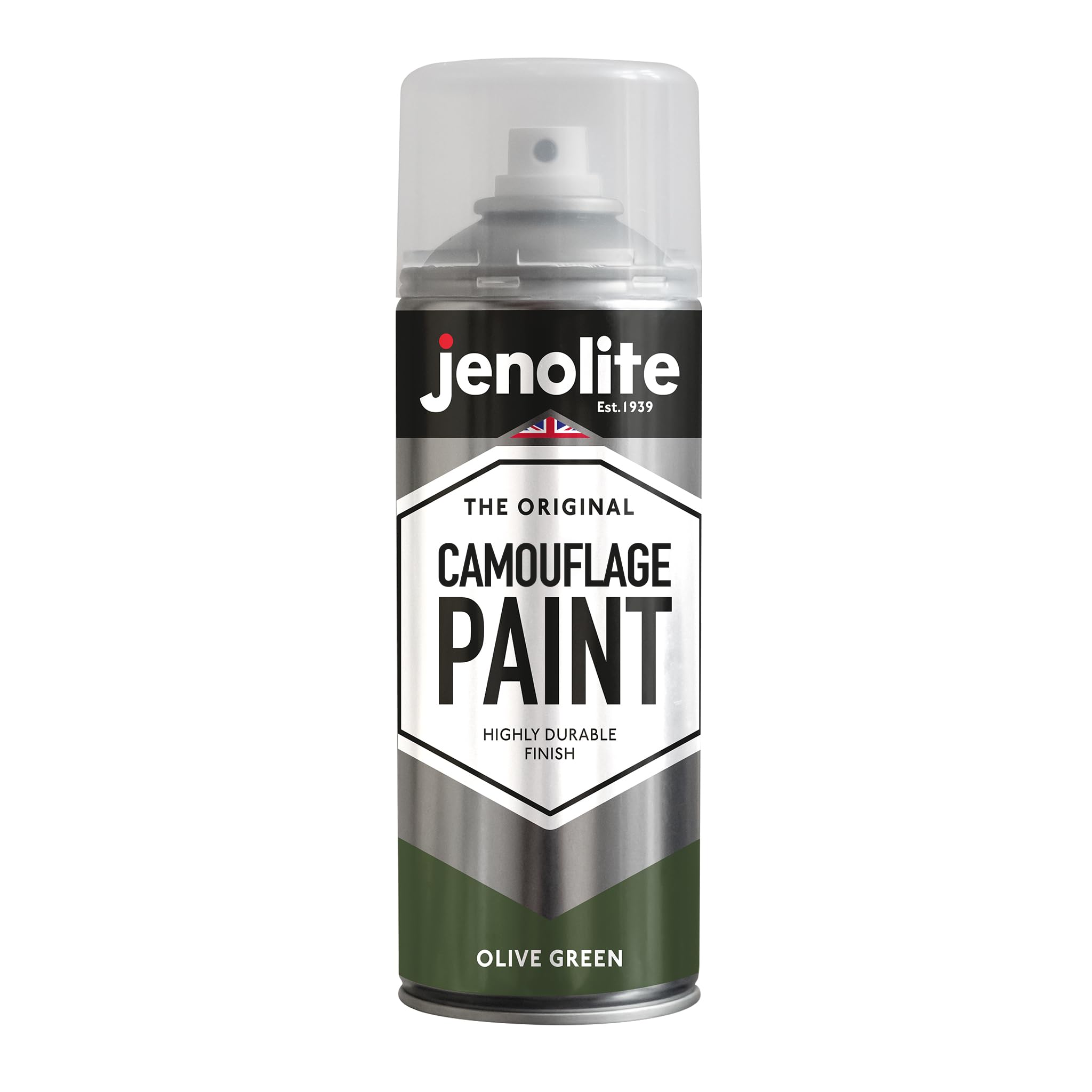 JENOLITE Army Olive Green Camouflage Paint | 400ml (RAL 6003) | Ideal for Model Making, Paintball, Airsoft, Military Vehicles