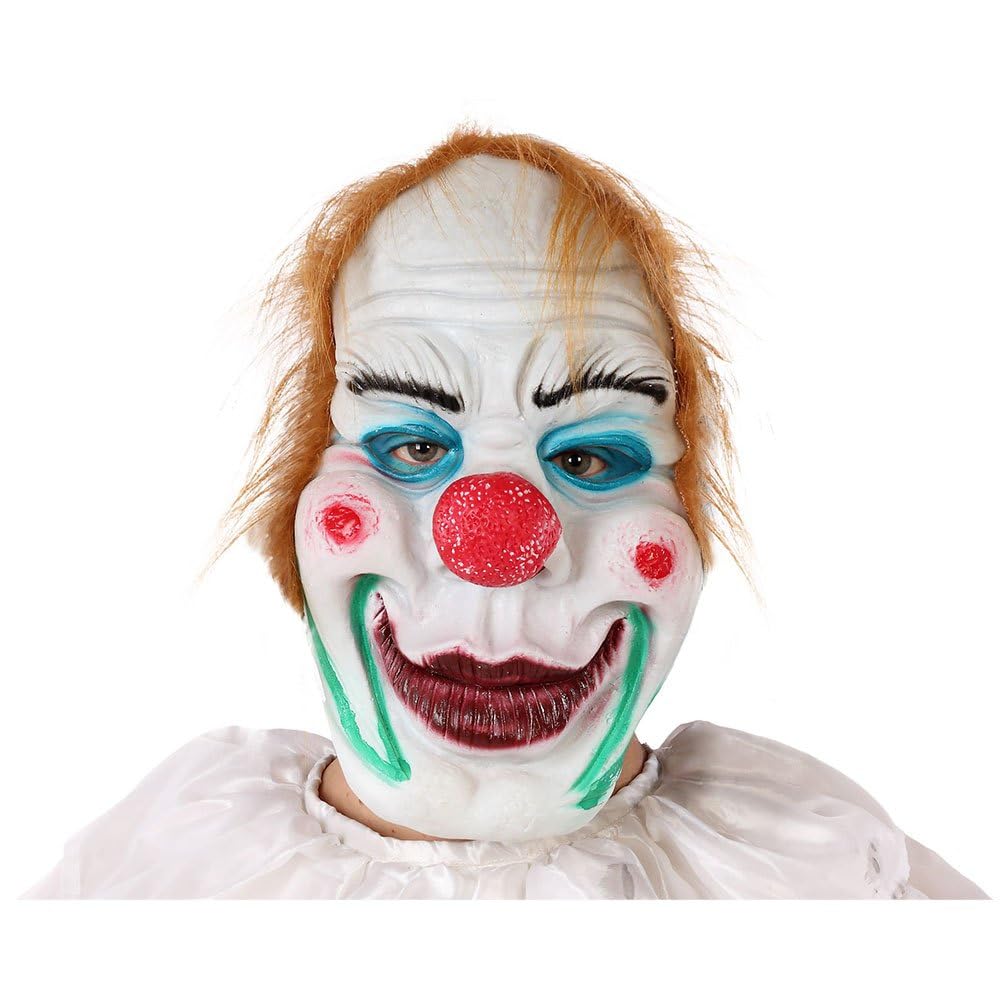 BigBuy Carnival Halloween Vinyl Clown Mask