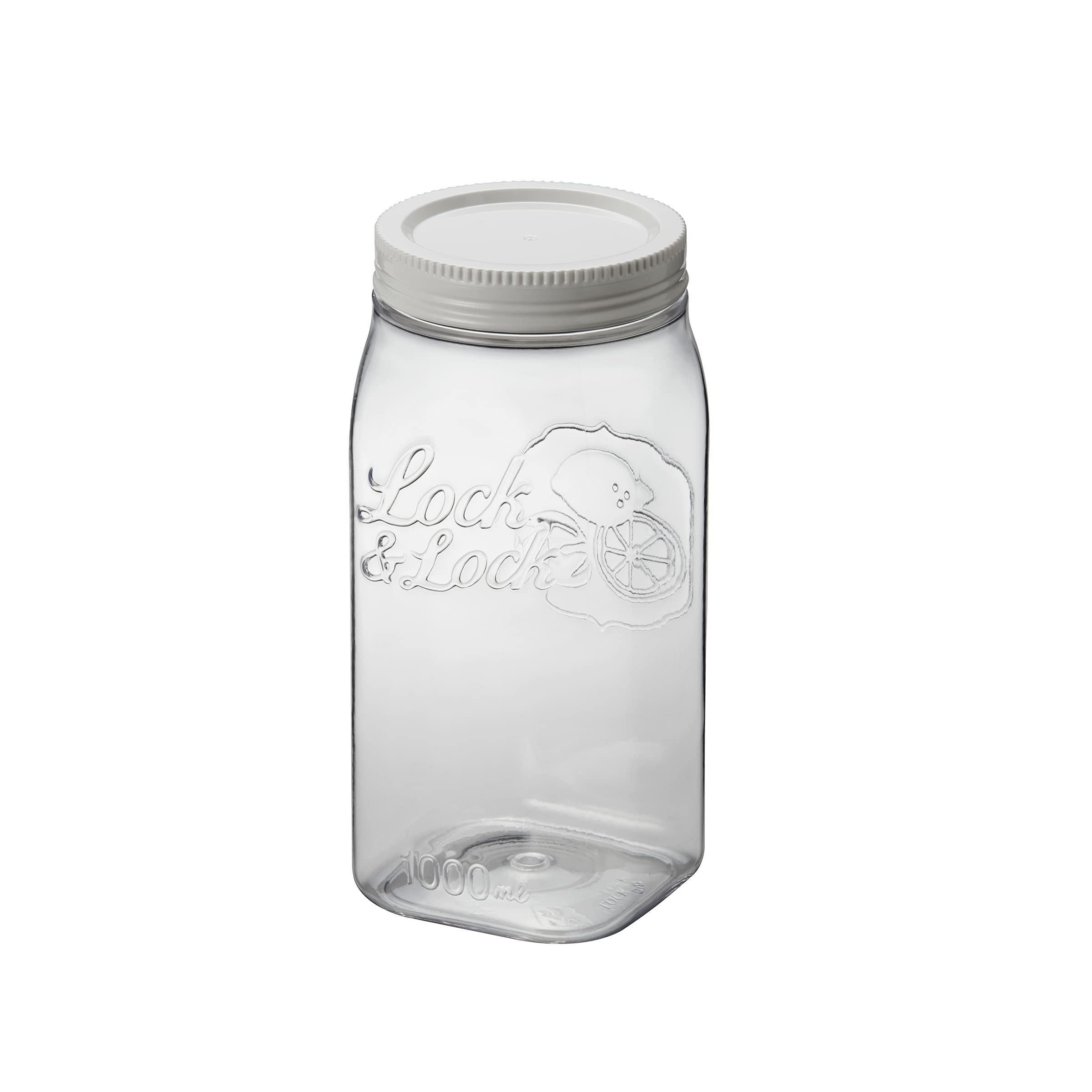 Door Pocket Canister Container, Clear, 1 Litre, Hte531