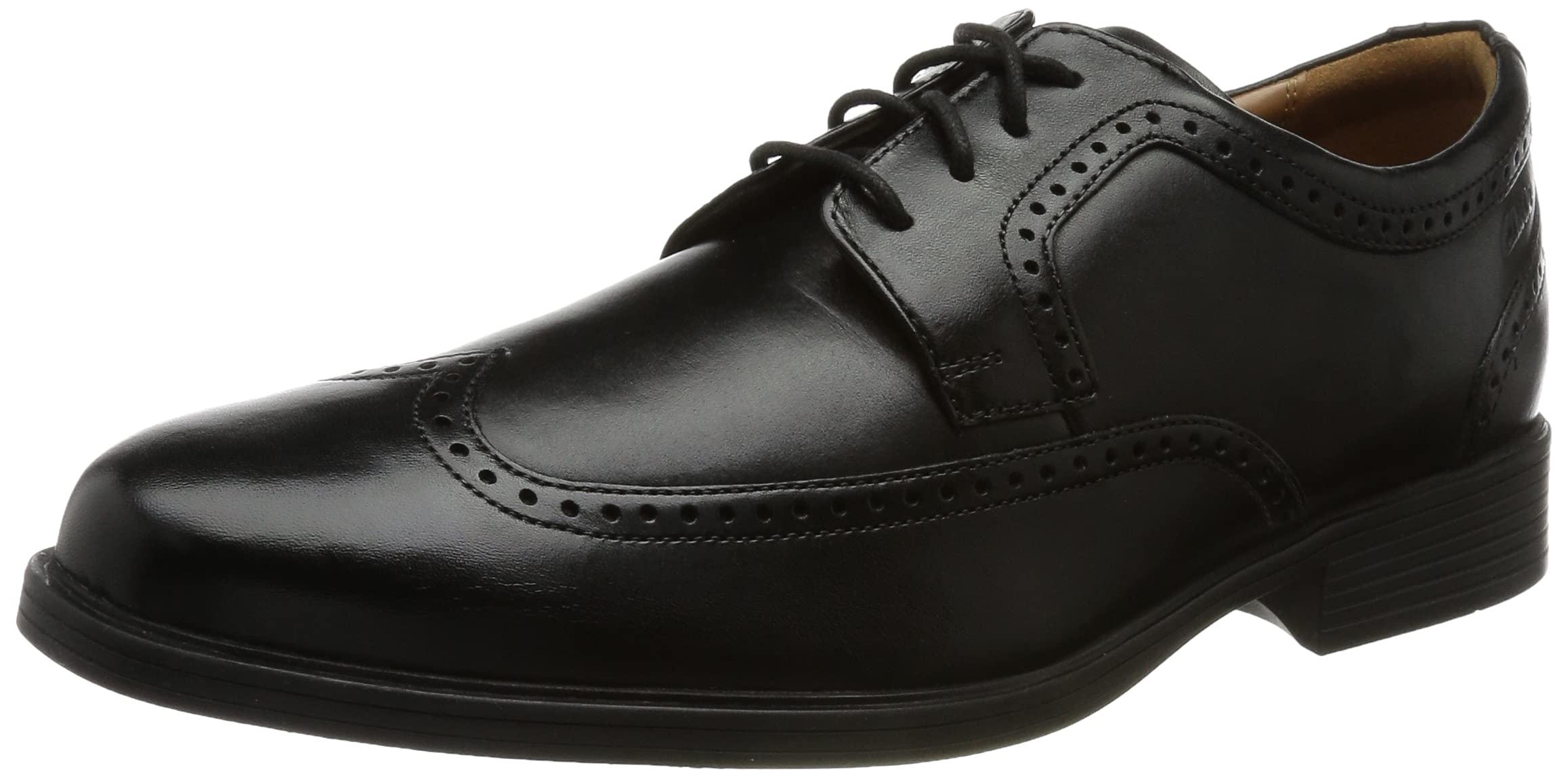 Clarks Whiddon Wing Black Leather Mens Formal Shoes, 6 UK (B08Q3VQF5H) Amazon Price History, Amazon Price Tracker
