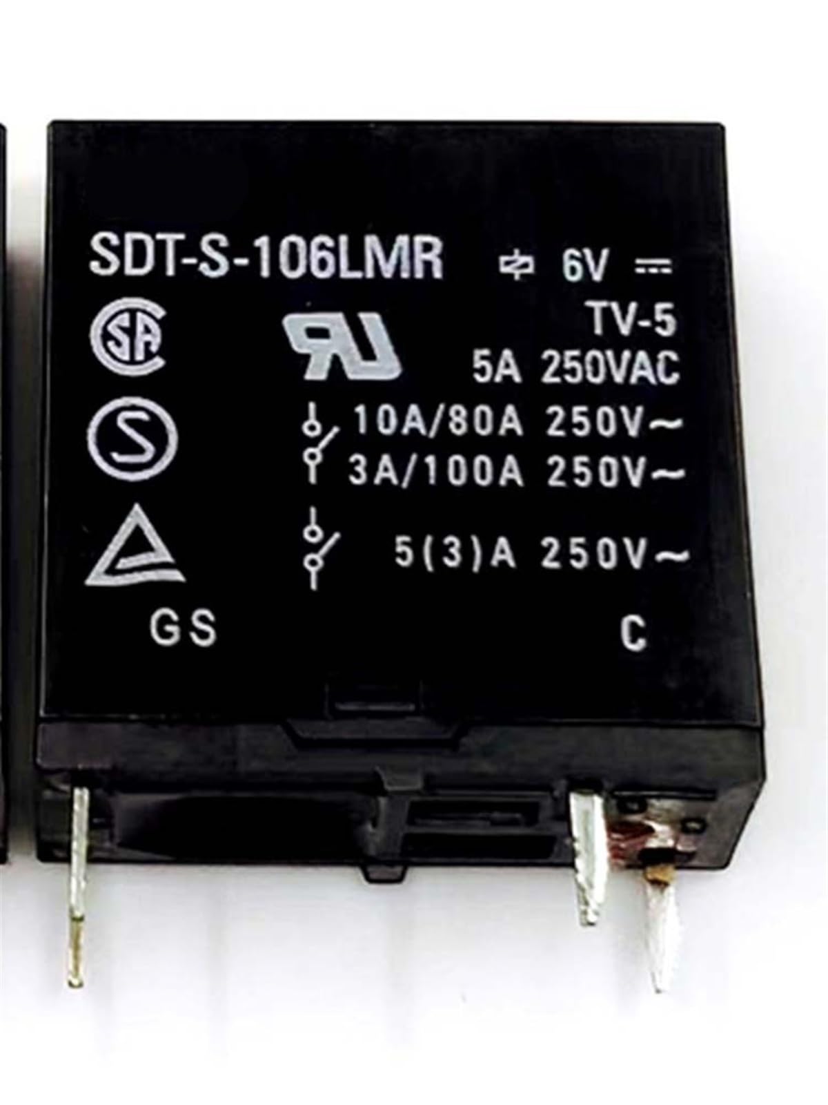 Relè 6 V SDT-S-106LMR 6 V CC(2 PCS)