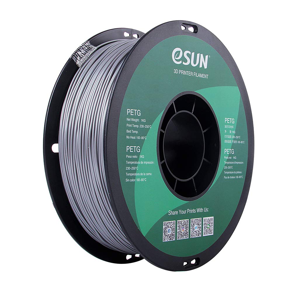 Esun 3d PETG impresora 3d filamento de 1,75 mm 1 kg bobina (1,75) 1,75 mm nuevo sólido colores