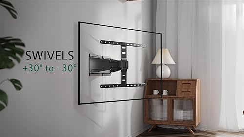 Miniatura 4 de ynVISION.DESIGN Soporte de pared para TV ultra delgado y delgado de movimiento completo articulado de 43 a 90 pulgadas  El soporte totalmente