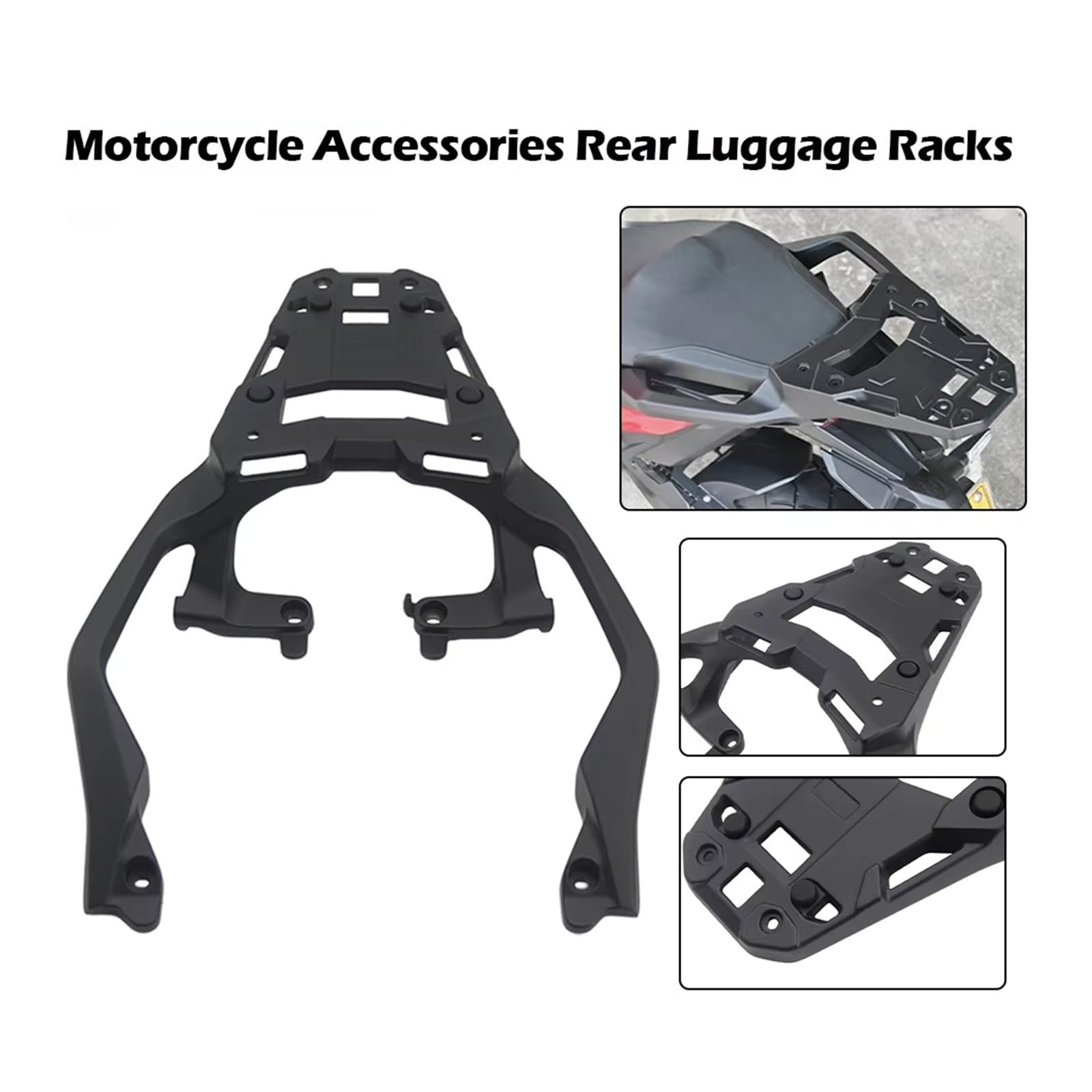 Moto Portapacchi posteriore Per XADV Per FORZA 750 2021-2025 Portapacchi Posteriore Moto Portapacchi Scatola Immagazzinaggio Supporto Scatola Coda Cremagliera