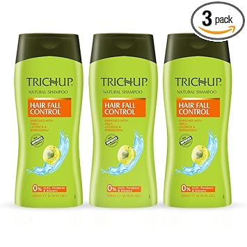 Trichup Hair Fall Control Herbal Hair Shampoo, 200ml (Pack of 3)