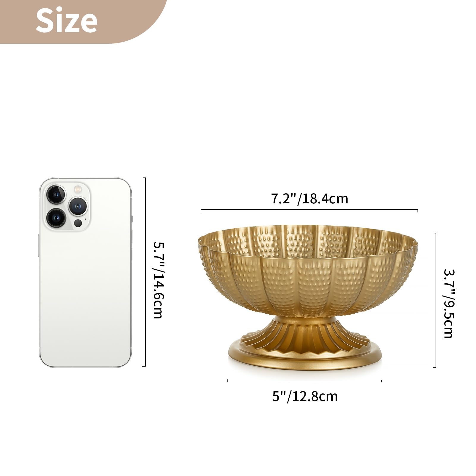 NUPTIO Gold Metall Kleine Vase: Kunstblumen Vasen Blumenvase Herzstücke für Hochzeit Geburtstag Deko - Vintage Blumentopf Plant Topf für Couchtisch Innen Tischdeko Satz von 10