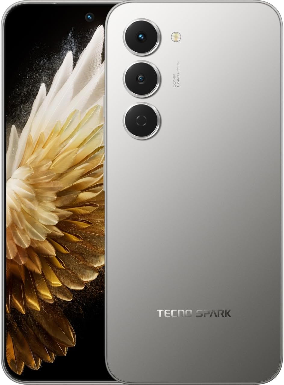 Tecno Spark 40 Pro, 256GB, 8GB RAM (Tecno Türkiye Garantili) (Titanyum) - Görsel 1