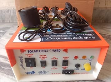 150 Bigha 70 Acre 15kv AC DC Solar Fencing jhatka Machine with Siren and Cables
