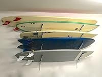 Vista 5 de Estantería de almacenamiento para tabla de surf StoreYourBoard, metálica, 4 montajes para pared ajustables