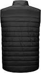 33,000ft Veste de dessus de matelassée isotherme léger pour homme, veste sans manches d'hiver chaude pour course au golf