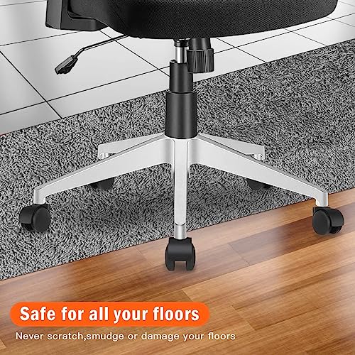 Image of New Imported Caster Wheels Office Chair (Black) | Set of 5