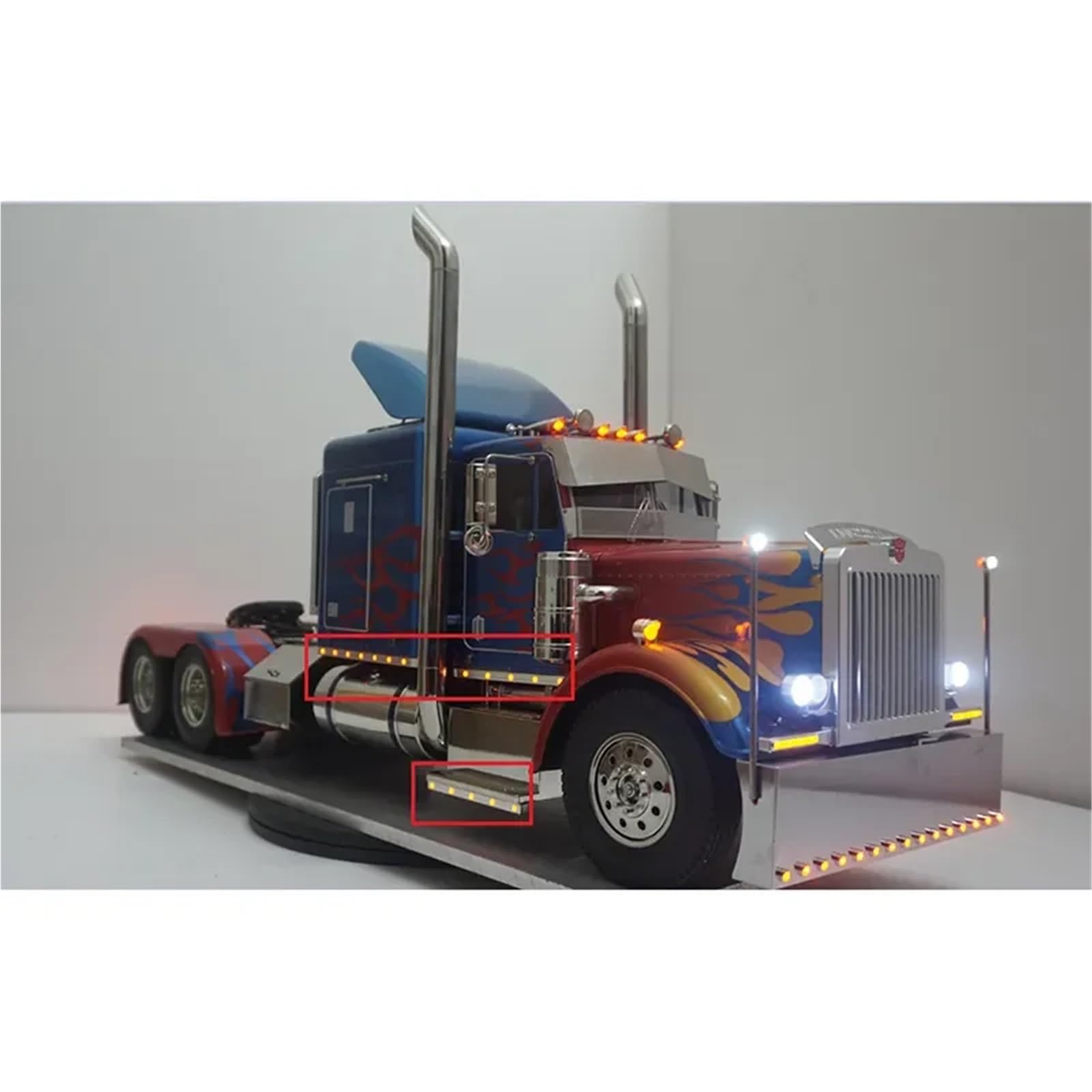 Per Tamiya Per King Per Hauler 1/14 RC Camion Rimorchio Ribaltabile 56301 Auto Luce Luci Laterali Striscia Fai Te Parti Accessori Aggiornamento RC Componenti