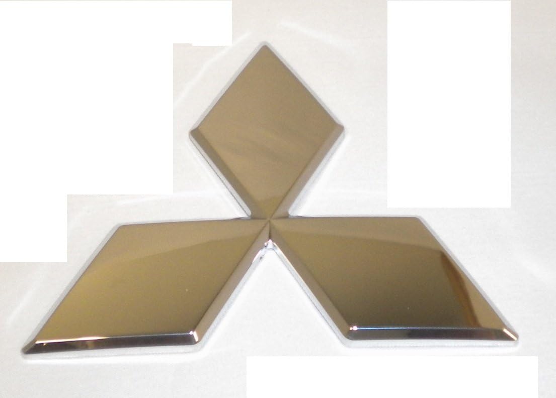 Genuine Mitsubishi Triple Diamond Emblem Chrome Rear