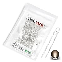 Vista 7 de CHANZON 100 luces de diodo LED UV púrpura de 0.118 in (violeta transparente redondo transparente DC 3 V 20 mA) iluminación brillante bombillas