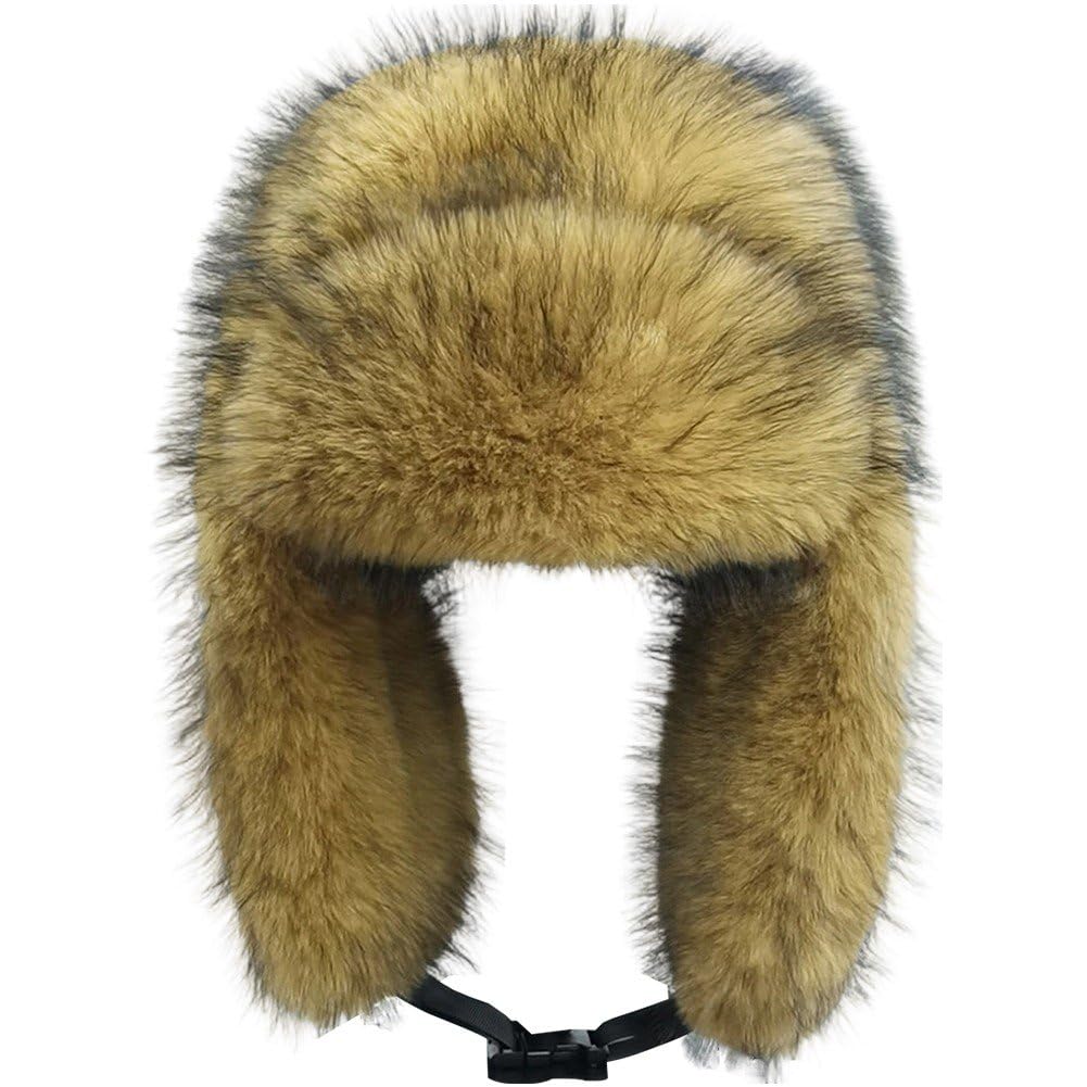 Klasyczna pluszowa czapka zimowa Ushanka Rosyjska czapka strażacka z nausznikami wiatroszczelna dla mężczyzn i kobiet w chłodne dni.