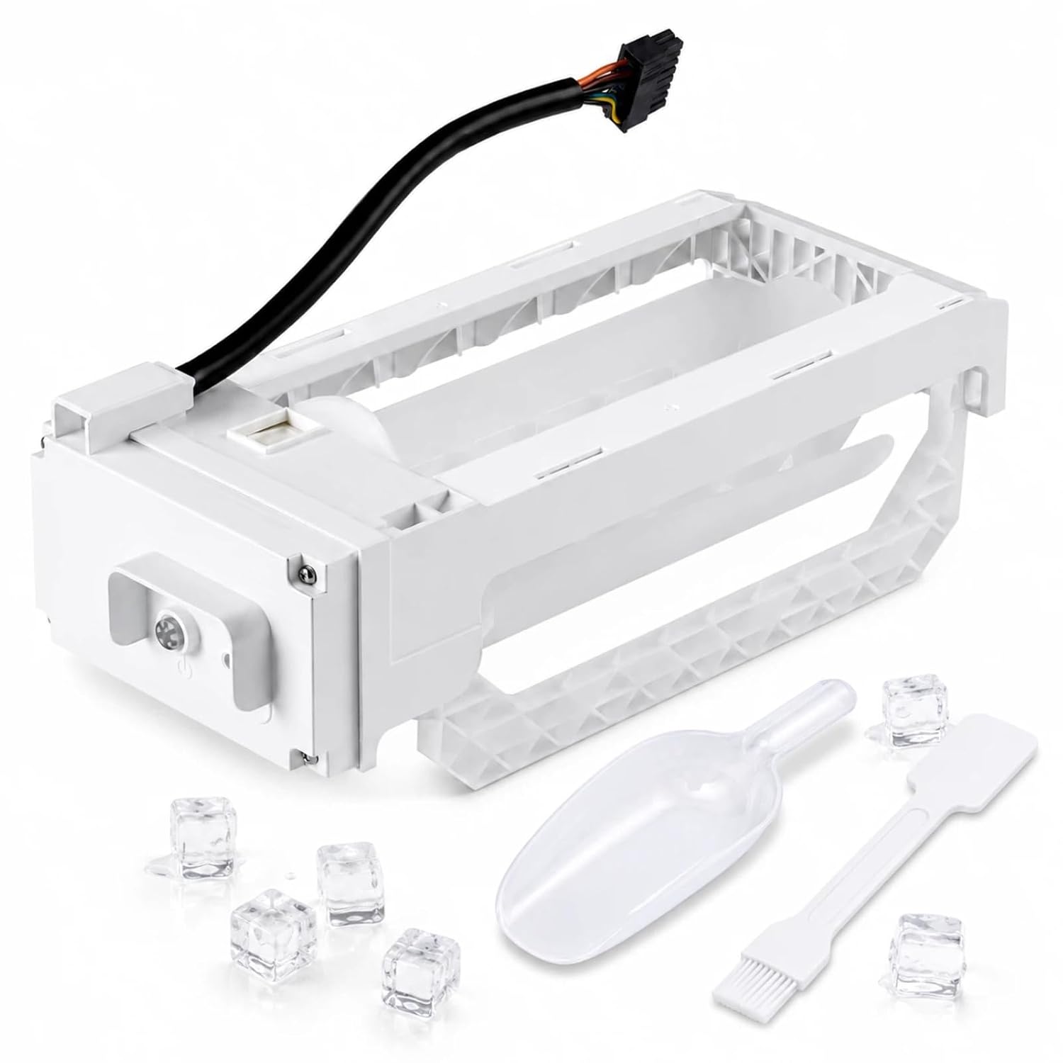 12028493 Refrigerator Ice Maker Assembly Replacement, Compatible with Select Refrigerators for Bosch and for thermador, Replaces 11044546, 4962577, AP6894086, PS12729871, EAP12729871