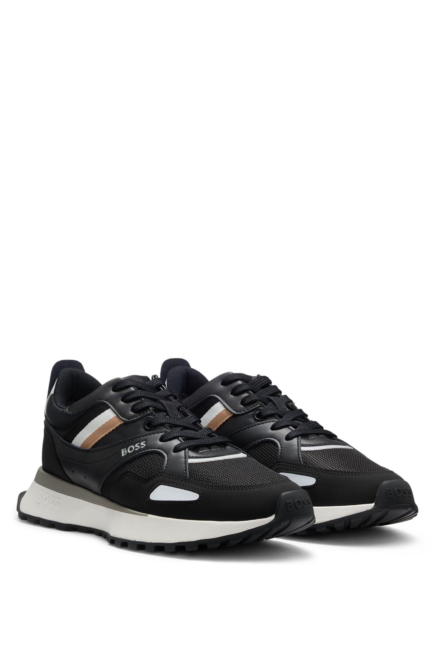 BOSS Herren Jonah Runn Sneakers im Laufschuh-Stil mit Eva-Gummisohle Größe