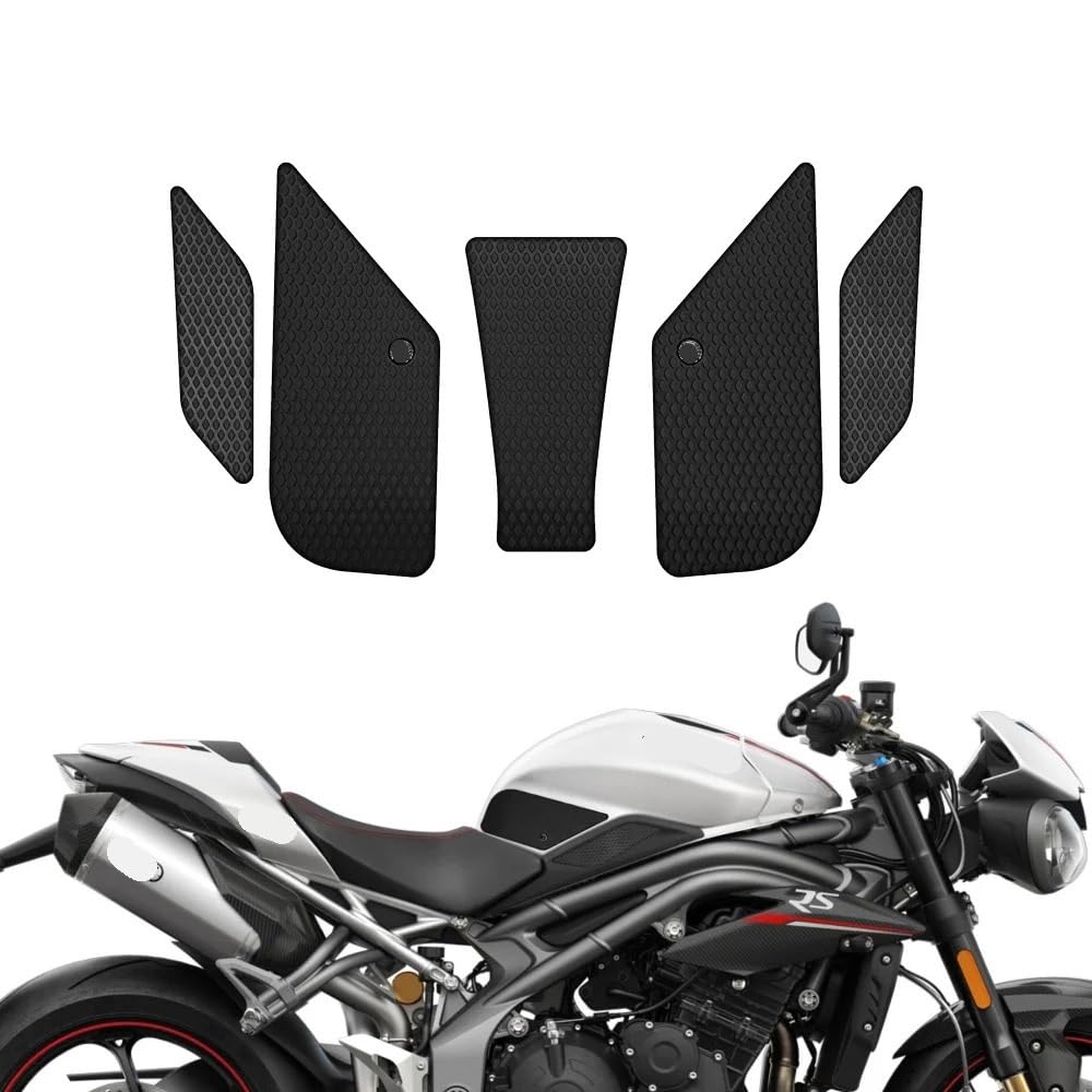 Protector deposito Almohadilla De Tracción De Tanque Motocicleta, Pegatina Antideslizante, Protector Rodilla De Gas para TR&IUMPH Speed ​​Triple R/RS/S 2016 A 2020