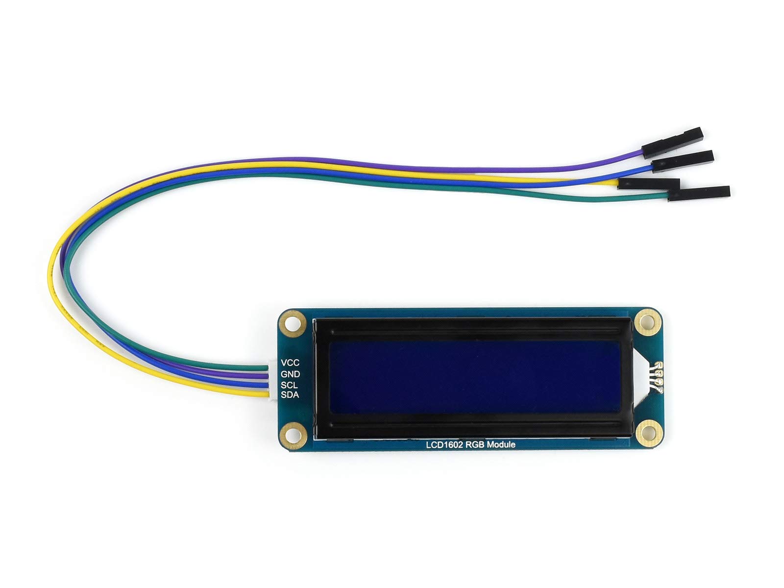 Waveshare LCD1602 RGB Display Module | 16x2 Character LCD | I2C Interface | 3.3V/5V Compatible
