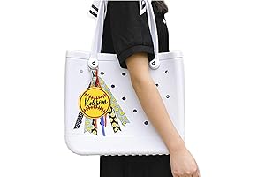 Custom Softball Tag Bogg Bag Tassel and Charm