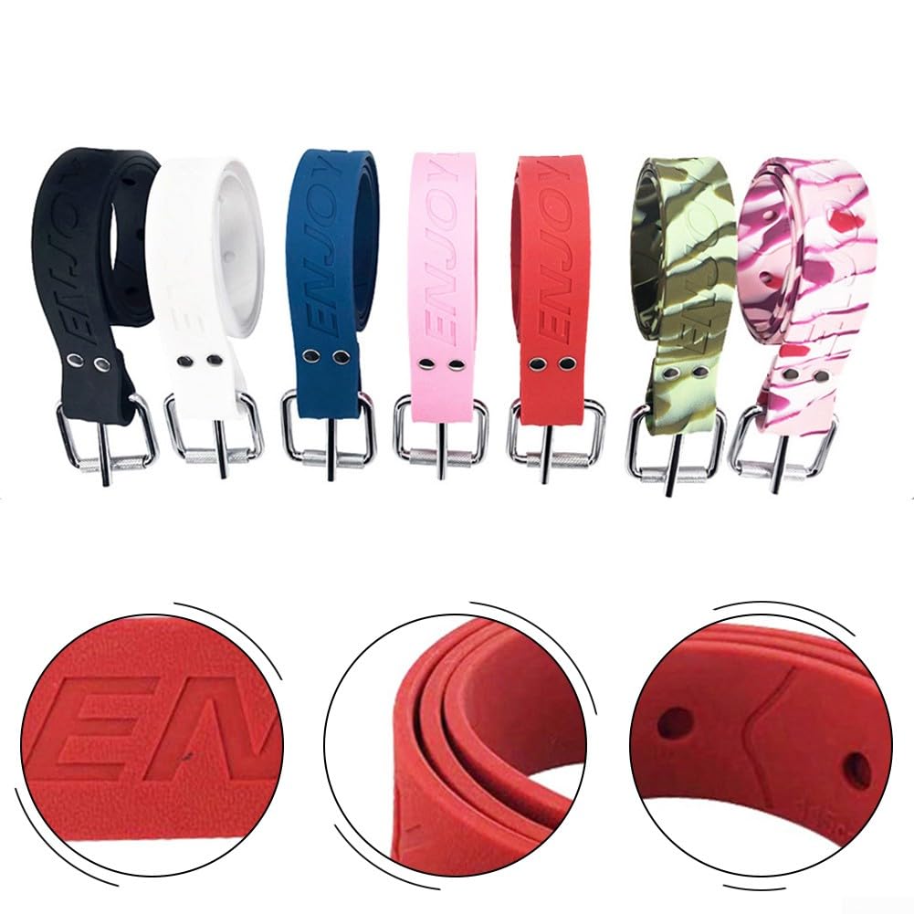 Ceinture de poids de plongée réglable avec boucle à dégagement rapide en acier inoxydable, 1,5 m en silicone pour plongée sous-marine, pêche sous-marine