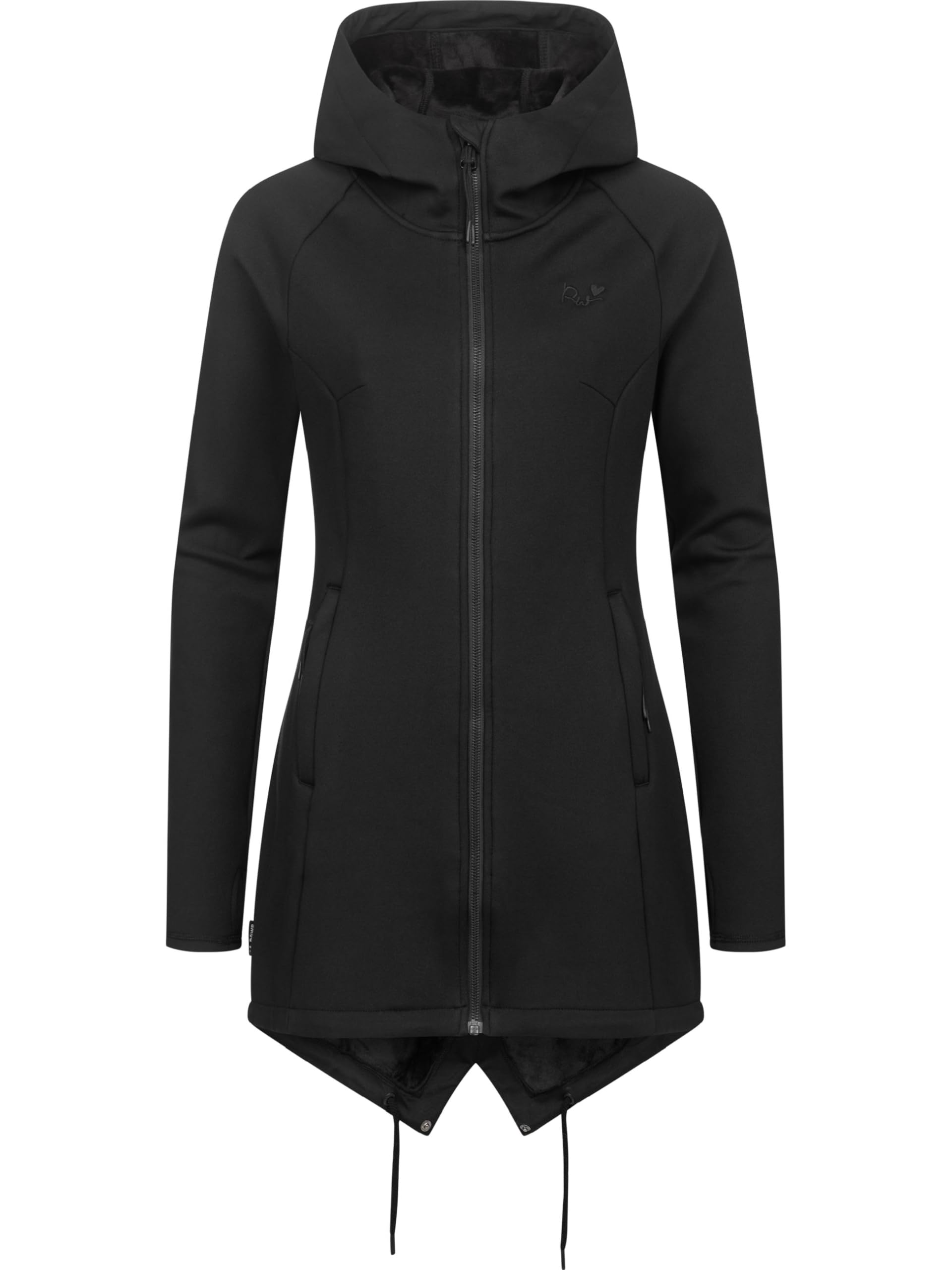 Ragwear Damen Kurzmantel Softshellmantel mit super kuscheligem, warmem Fleece-Innenfutter Wingi YOUMODO XS-3XL