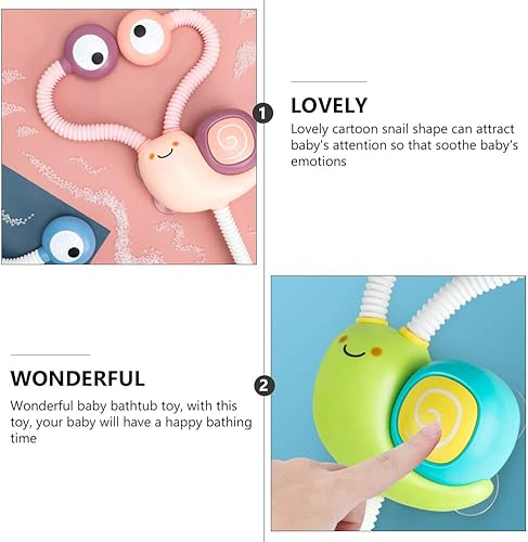 Miniatura 4 de Cabeza de ducha de bebé Juguete de baño infantil Adorable Caracol Juguete Niños Jugando Agua Juguete Ducha Juguete Baby Shower Juguete Color