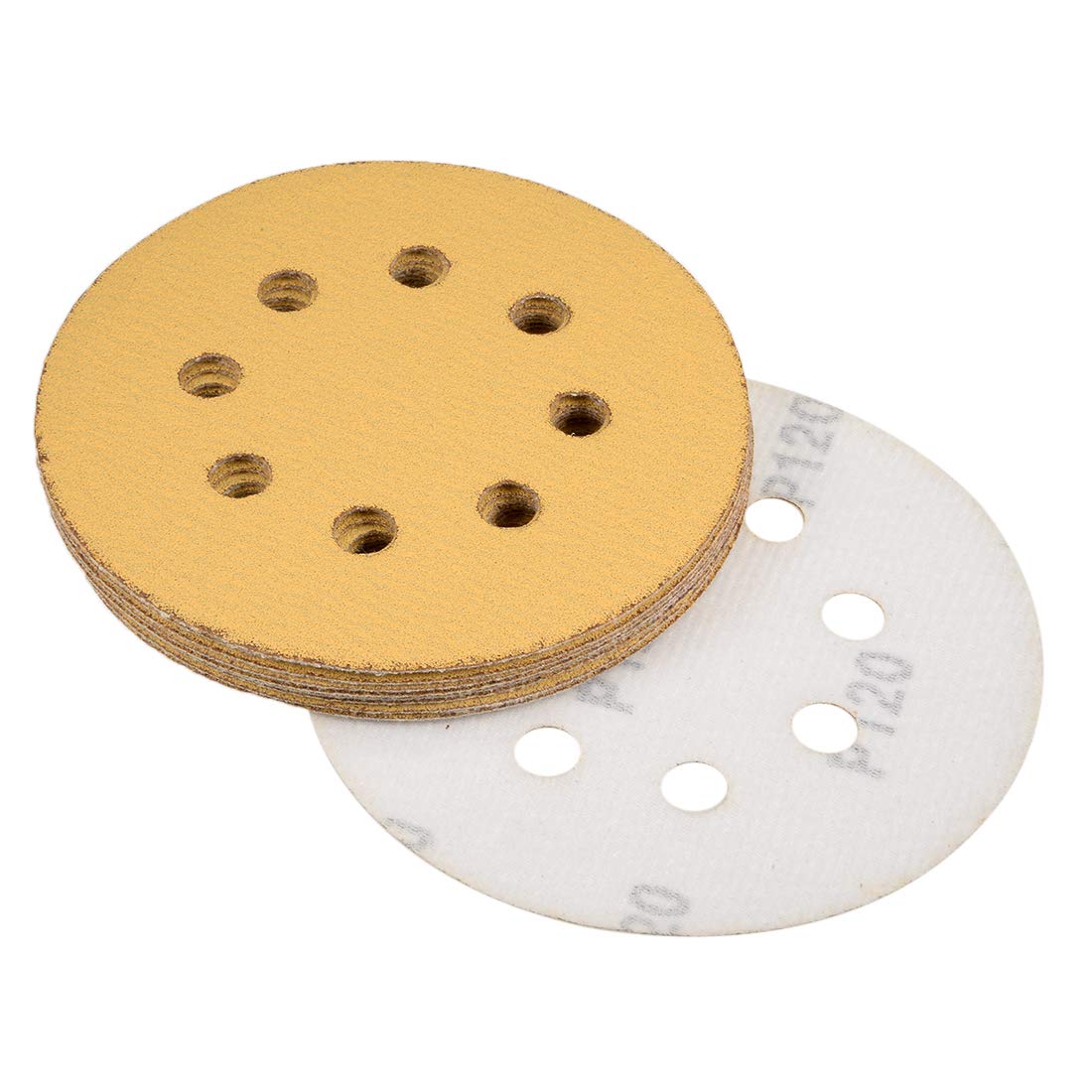 Sourcing Map 50 Pcs 150mm 6 Inch Sanding Disc 6 Hole 80/100/120/150/220 - View #5
