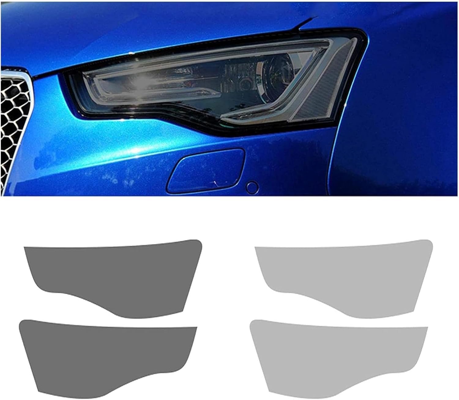 SamLng Car Front Light Film for RS5 2012-2016 Car Headlight Film Headlight Protection Sticker Car Front Headlamp Protection Film car Lights Film Headlight Anti-Scratch Non-Yellowing Protective Film