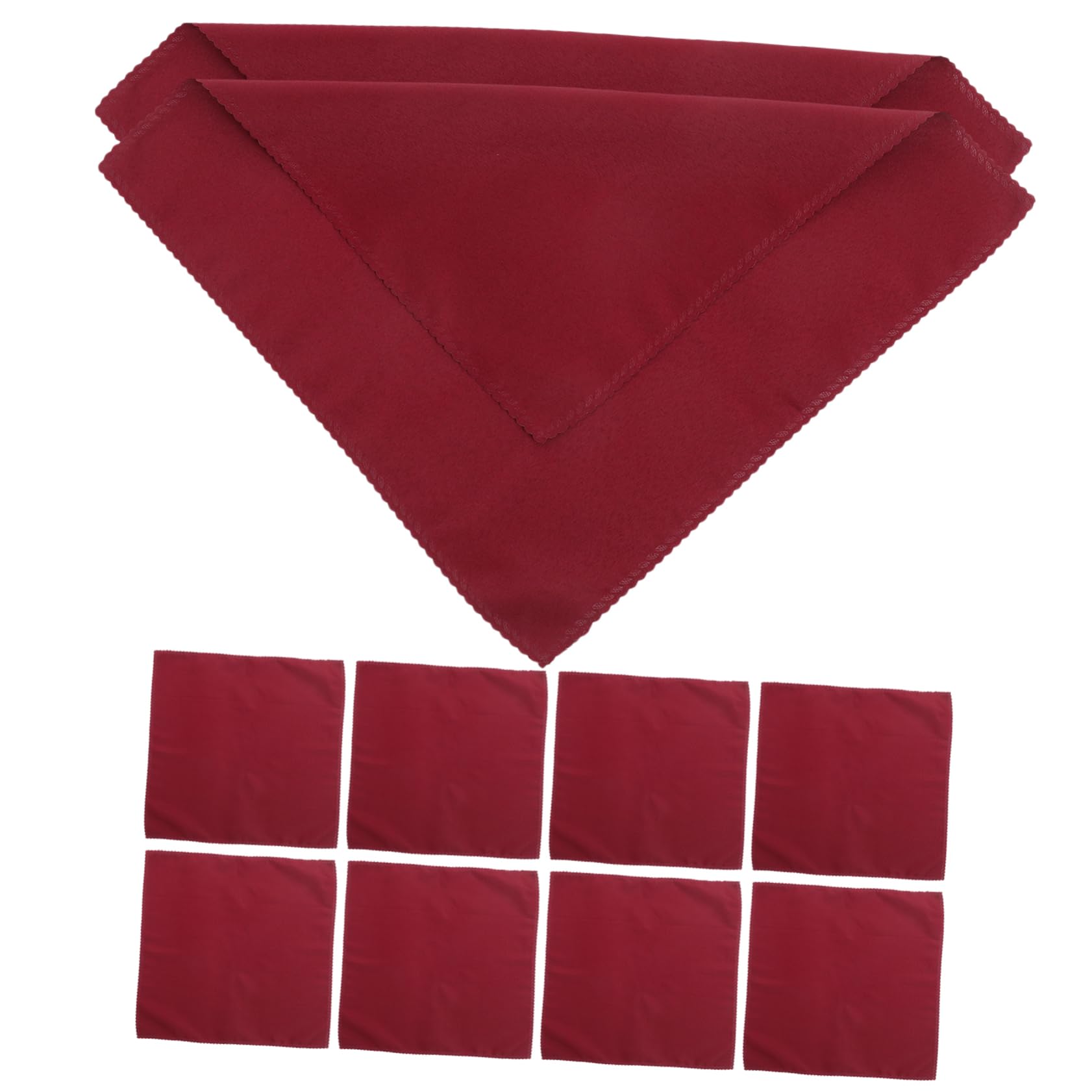 Servilletas de cena de poliéster Amosfun, juego de 10 piezas de 48x48 cm duraderas para hogar