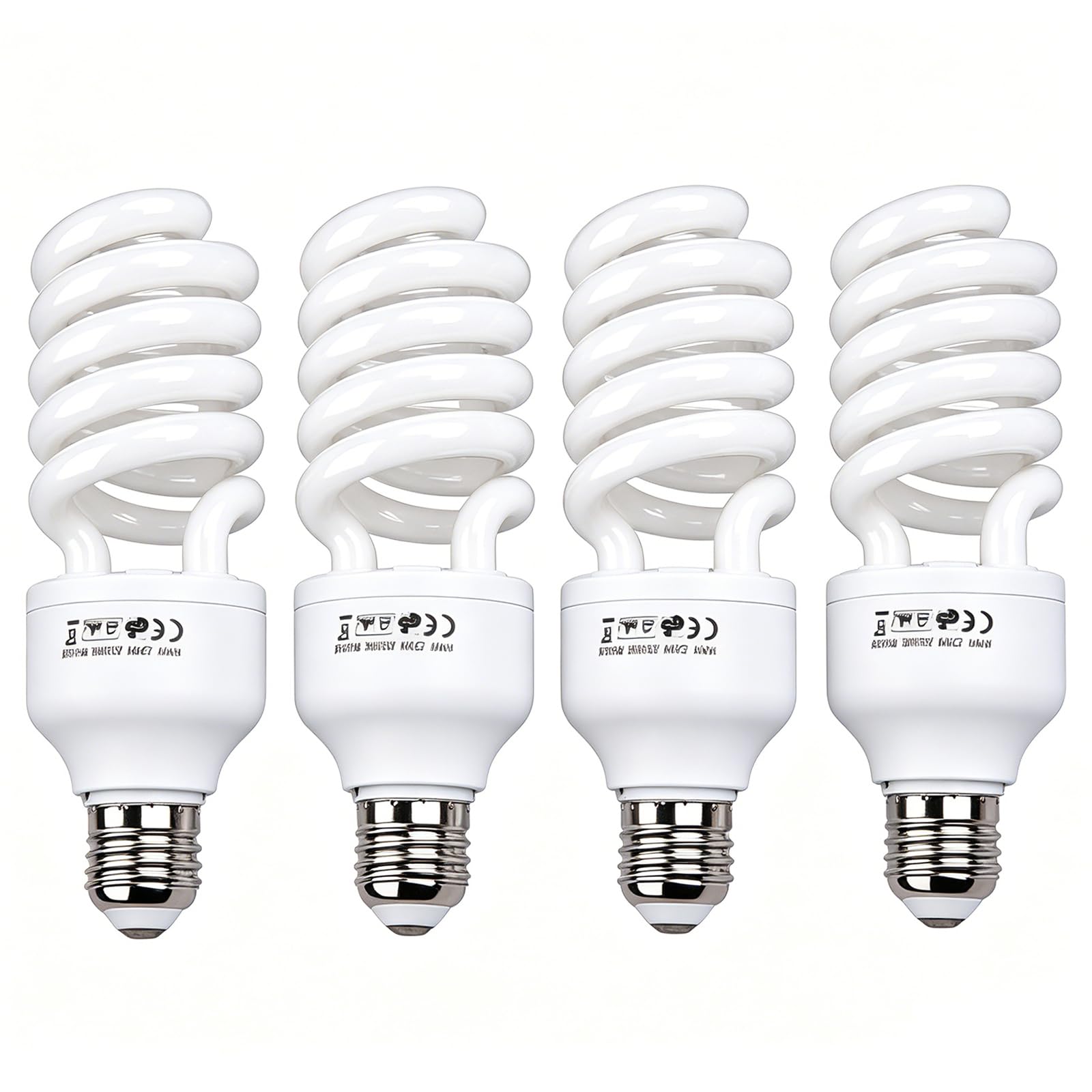 Andoer Lampadina per fotografia, 4 pezzi, E27, 220 V, 5500 K, 45 W, luce diurna per studio fotografico