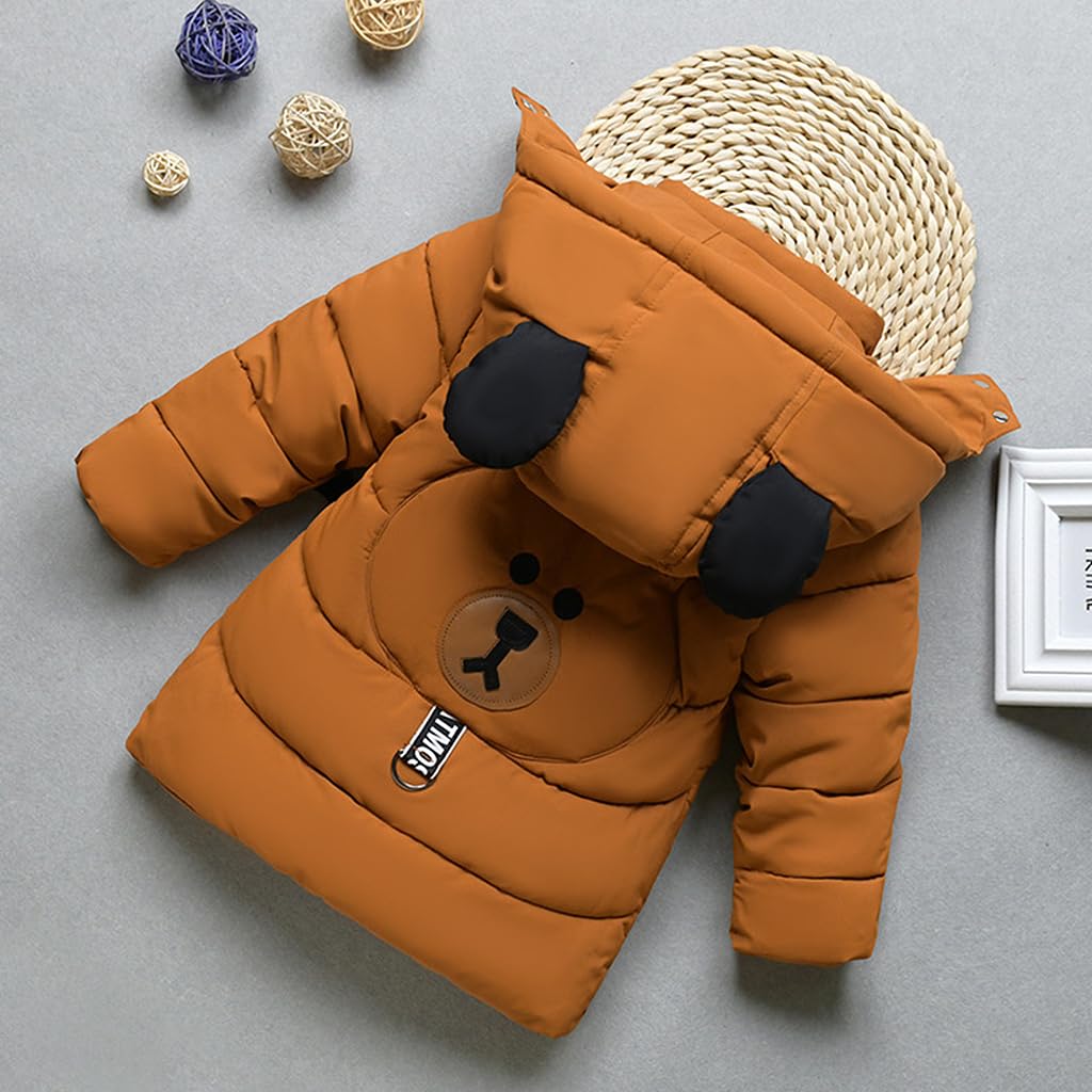 linboo Manteau Enfant Garçon Doudoune Chaud Blouson d'Hiver Automne Epais Veste à Capuche Pour Bébé Garçon