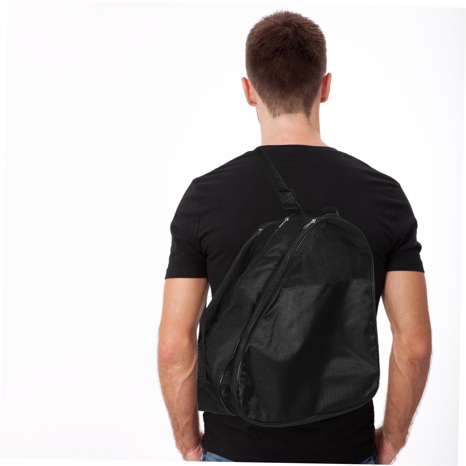 Toyvian Borsa Per Pattini a Rotelle Custodia Porta Pattini Custodia Per Scarpe Da Skate Borsa a Tracolla a Accessori Per Rulli Pattini Per Le Donne Panno Oxford Black