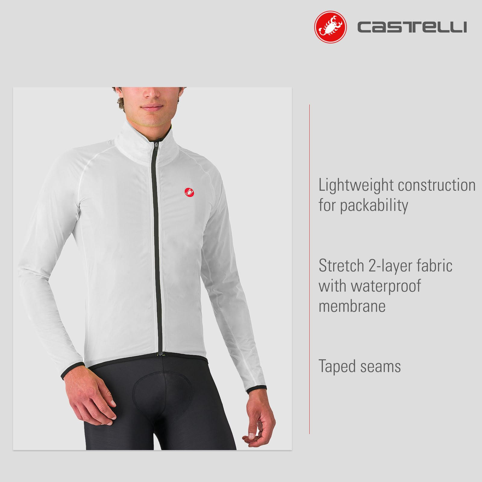 CASTELLI Squall Shell Jacket Giacca Tecnica Uomo (Pacco da 1)