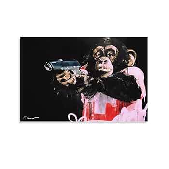 猿のキャラクターアートパネル ポスター 607mm×607mm 猿のキャラクターアートパネル ポスター 607mm✖️607mm Amazon