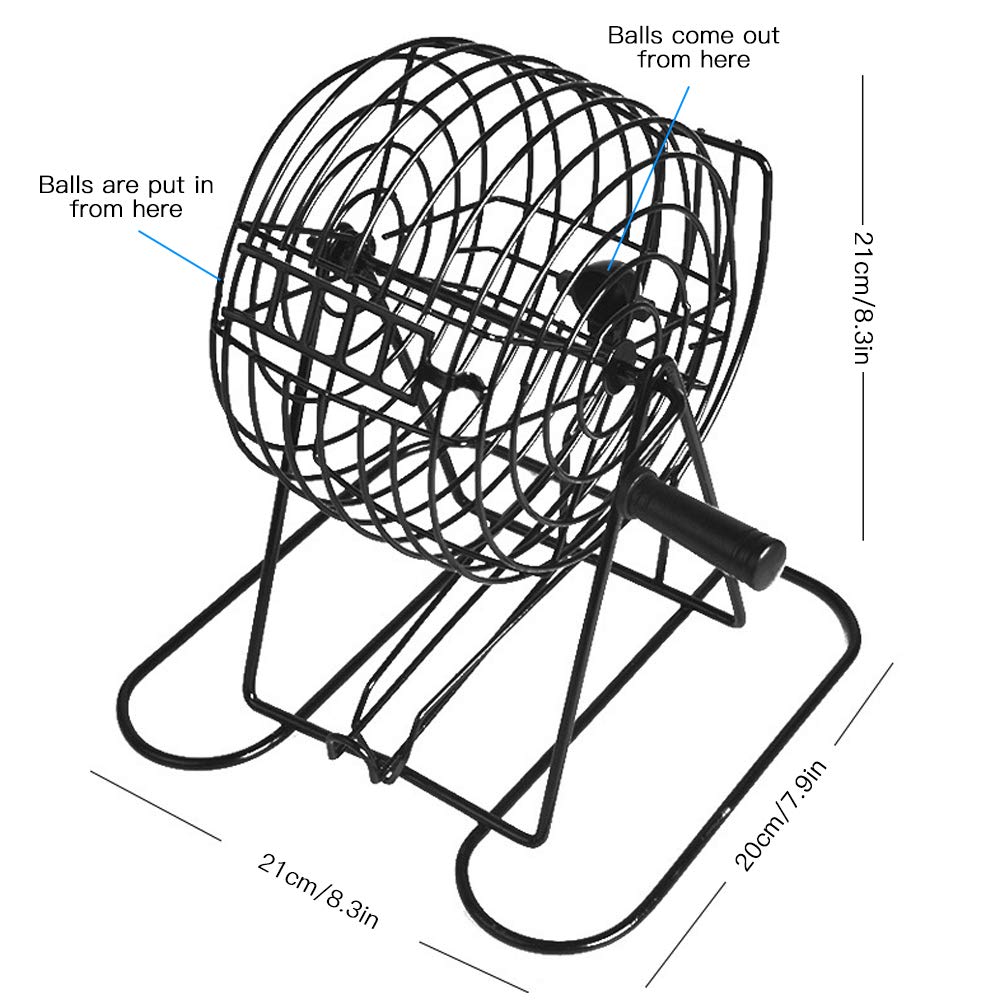 Buy Bingo Lottery Machine Bingo Game Set with Bingo Cage Bingo d Bingo