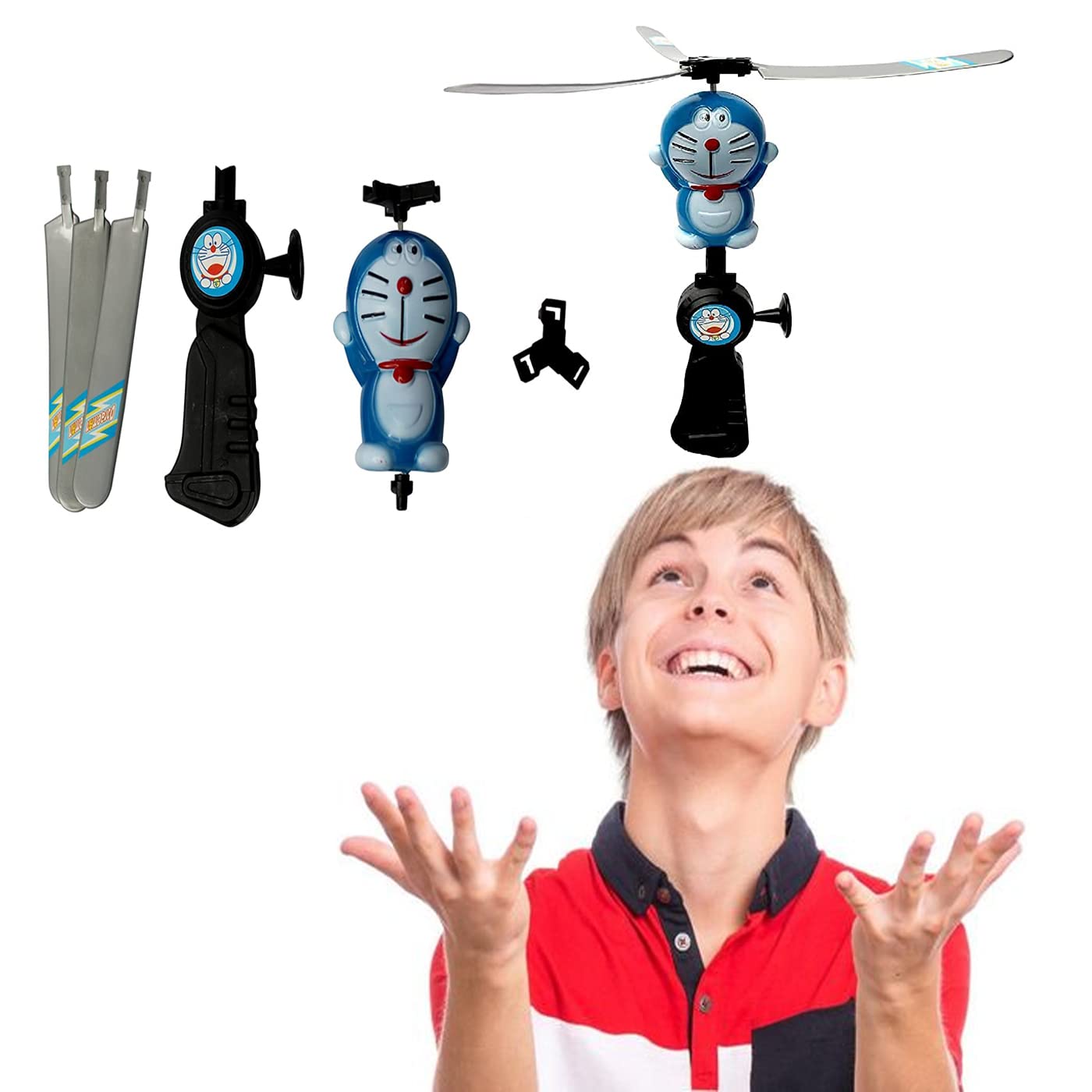 Verbier Doremon Flying Toy Button Pressing Fly Toy For Kids Birthday Return Gift Toys Set Of 1, Multicolor (B0BVZBY266) Amazon Price History, Amazon Price Tracker