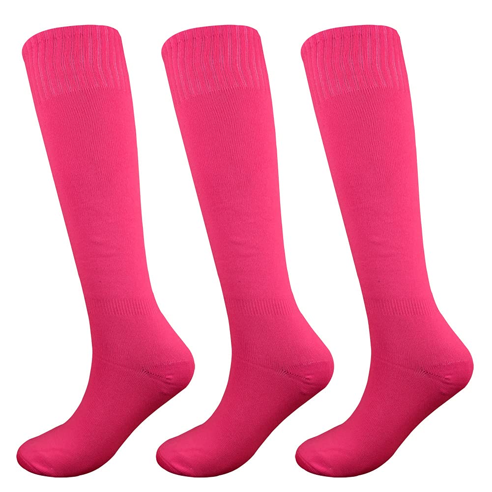 Fitliva Knee High Long Sports Socks Unisex Multicolor 3/6/12 Pairs