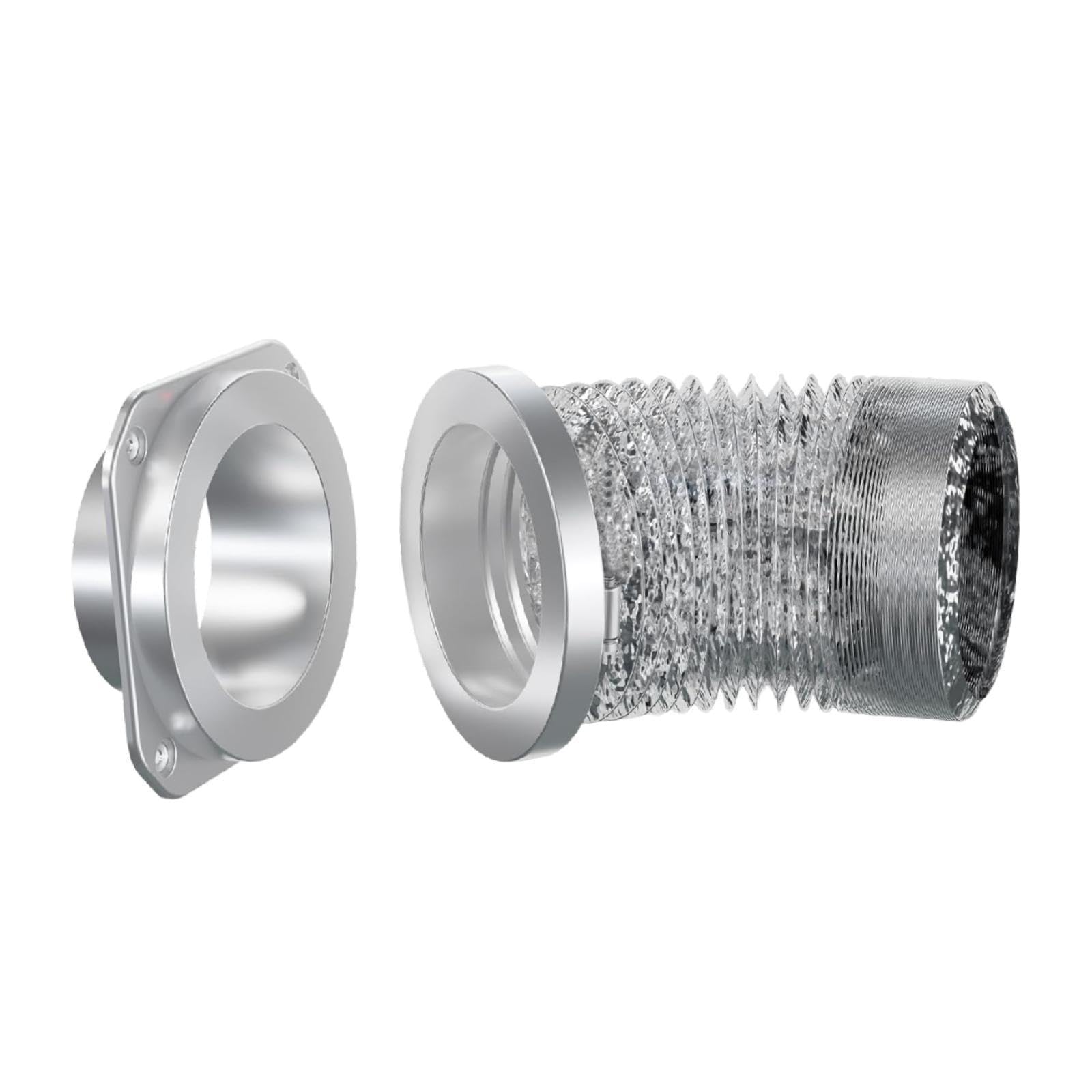 Conector Rápido para Conducto de Secadora, Fácil de Limpiar, con Kit de Conector para Conducto de Secadora para Reparación de Dormitorios.