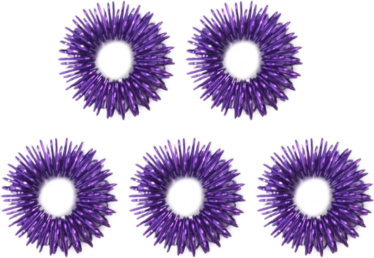Decompression Toys Flexibility Reduce Fatigue No Deformation Mini Spring Massage Circles Daily Accessories Purple