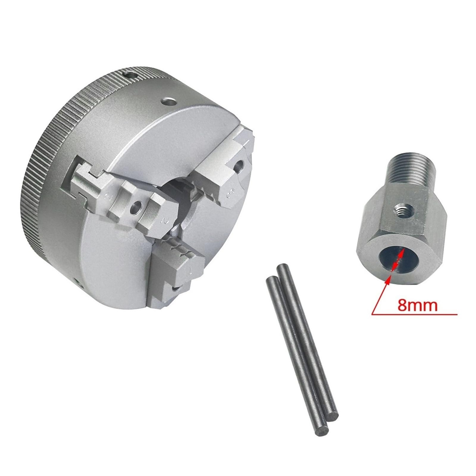 3-szczękowy samocentrujący uchwyt tokarski 50 mm z adapterem do mini tokarki