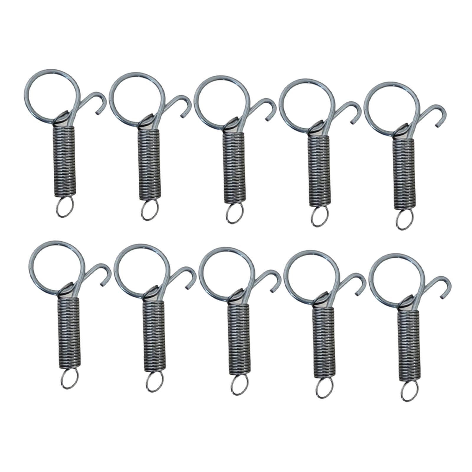 100Pcs Cage Door Spring Latch Hooks Steel Metal for Ferret Chinchilla Parrot 2cmx7.5cm|CagesEnclosure|Pet Supplies-image-4