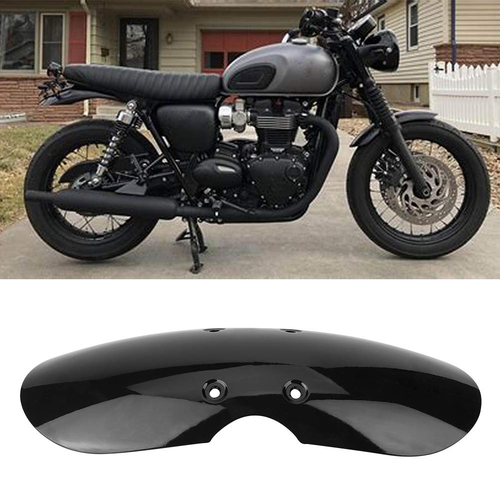 Auto-Schutzbleche, Motorradzubeh, ABS, kurz, Schutzblech vorne, passend f T100 2001-2016 (schwarz) Schutzblech vorne Bonneville T100 Schutzblech vorne Street Twin+Schutzblech Motorrad Vorne