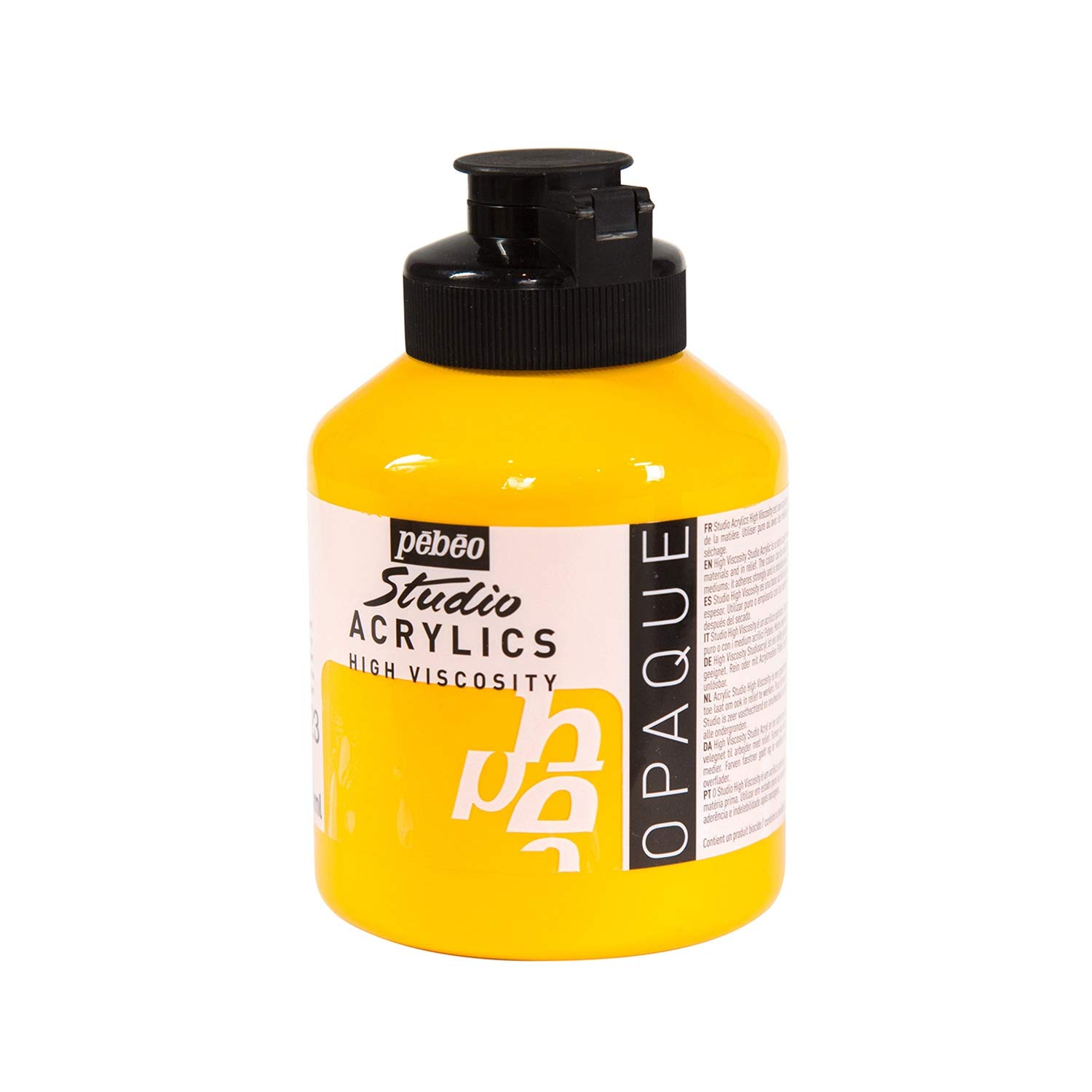 Pebeo Cadmium Yellow Hue Pébéo Acrylic Paint Jaune Cadmium Moyen Imitation 500Ml