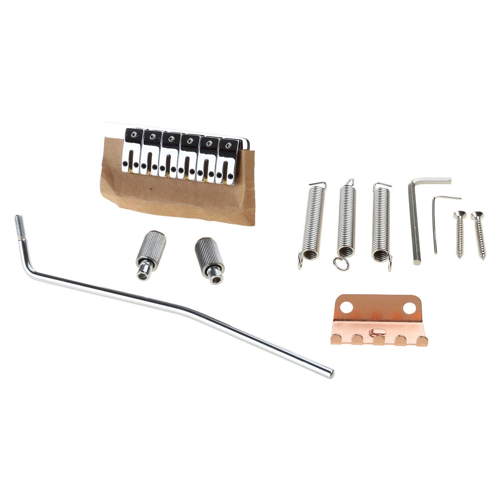 Chevalet de guitare électrique Lemoro anti frise avec tige et 6 selles