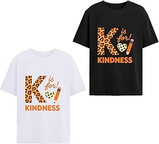 Unity Day K is for Kindness 2pcs tee Set Womens Funny White