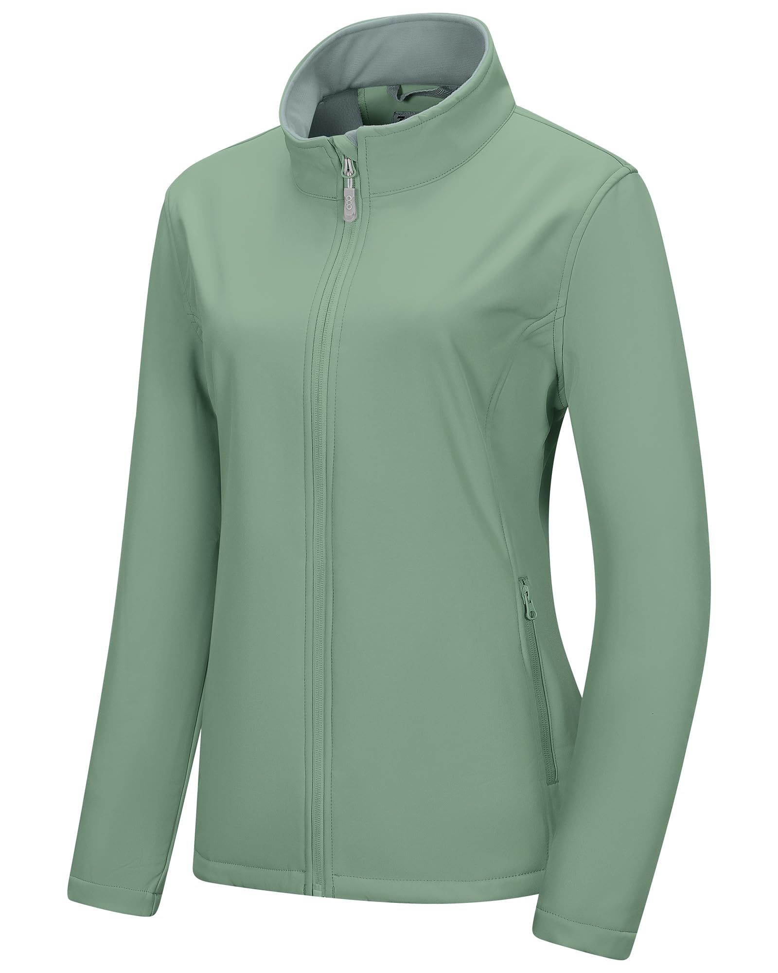 33,000ft Women's Lightweight Softshell Jacket Fleece Lined Windbreaker Waterproof Warm Jacket for Running Golf Hiking