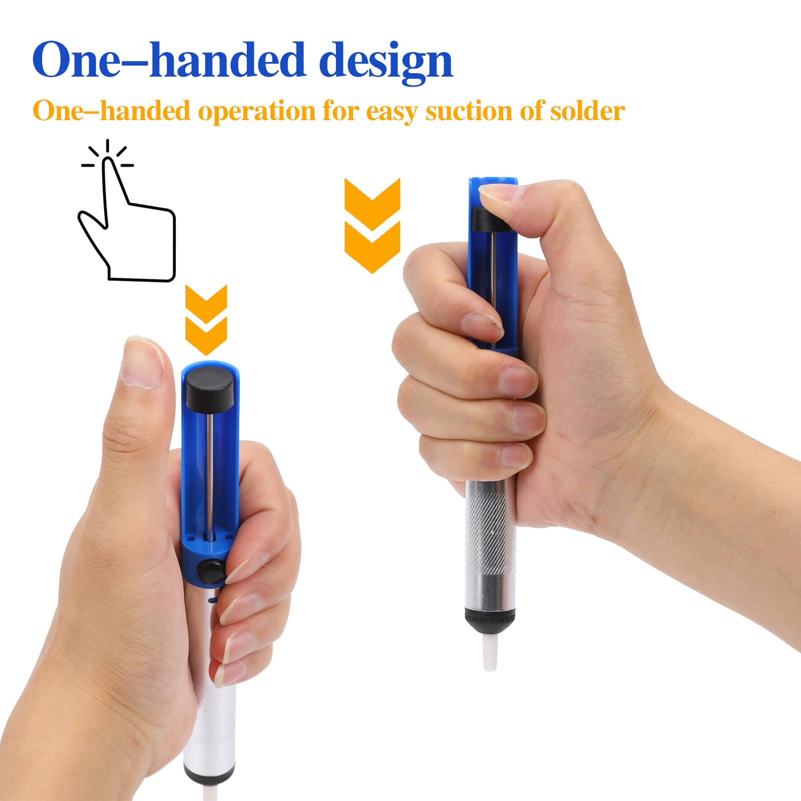 Pompa dissaldante, pompa dissaldante, ugello in silicone resistente alle alte temperature, aspirazione più forte, pompa dissaldante, strumento di rimozione della saldatura, accessorio indispensabile